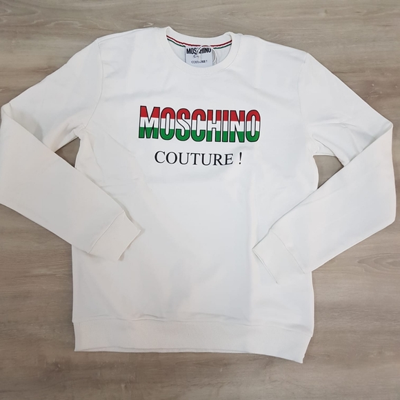 moschino white sweatshirt